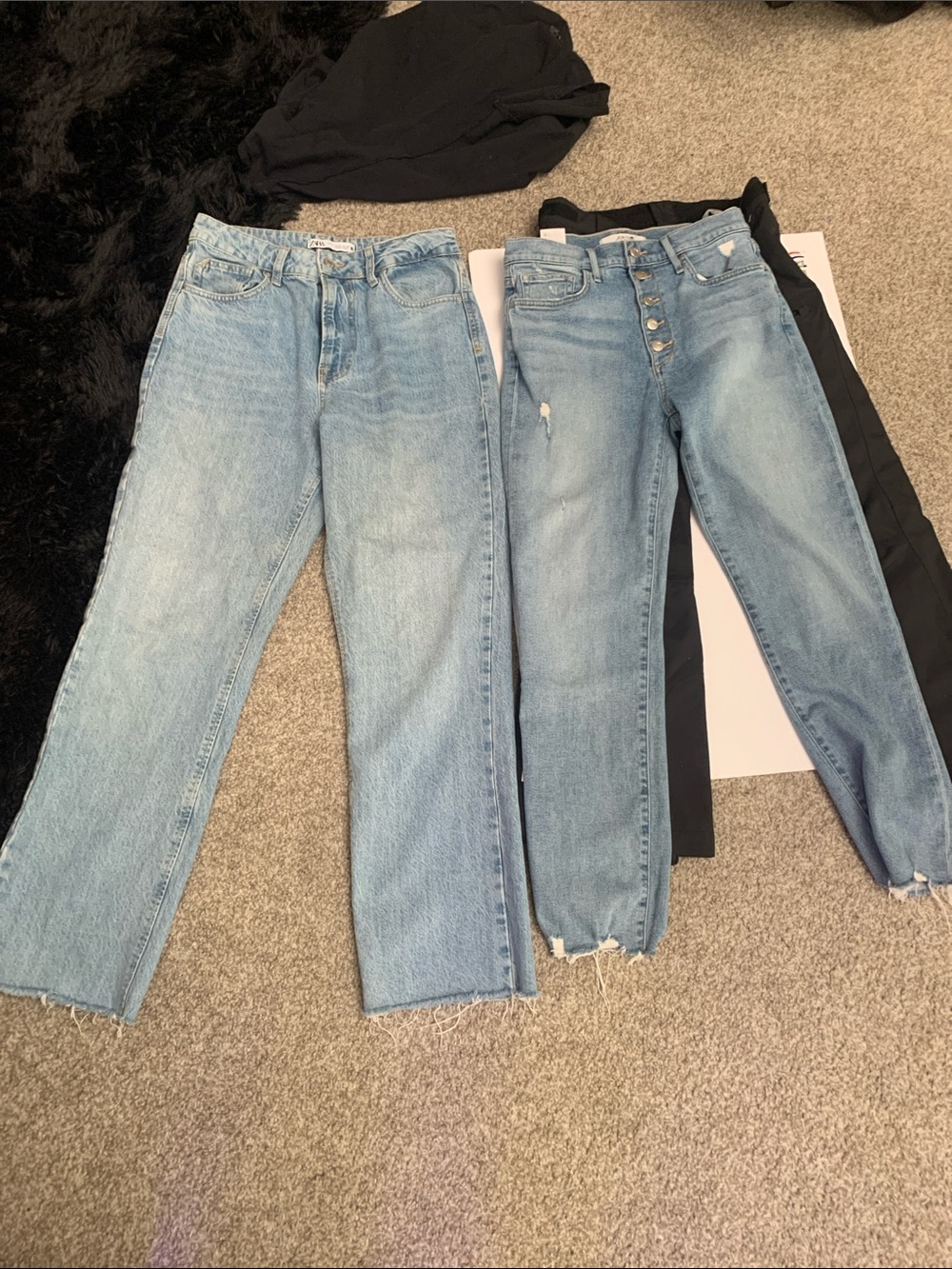 Light Blue High-Rise Women's Jeans - Classic Straight & Button-Fly Styles bundle